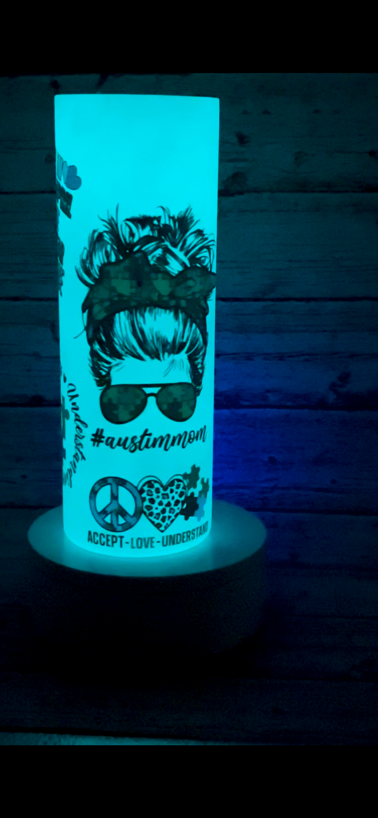 Custom tumbler - Amber Dreams
