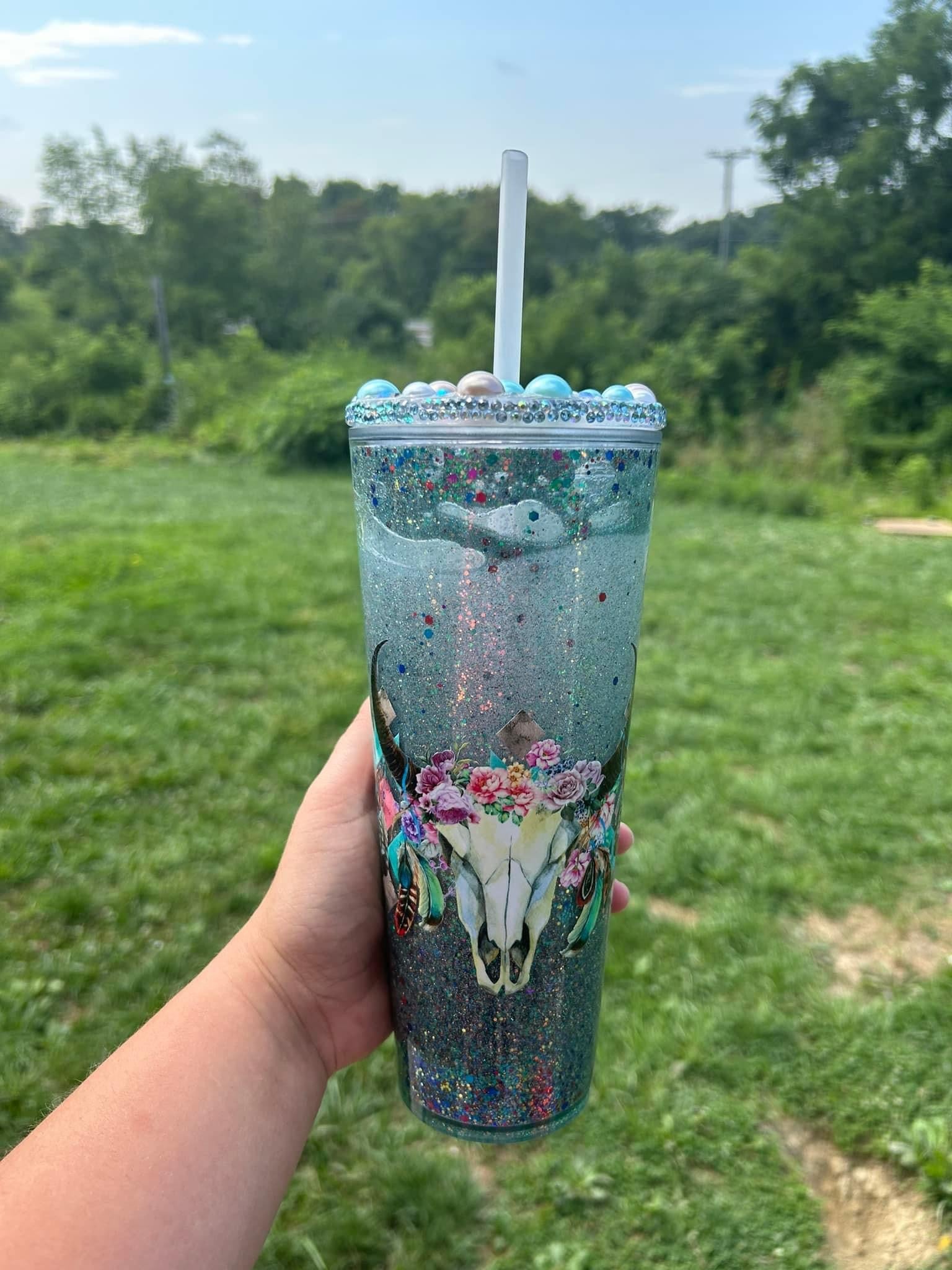 Custom tumbler - Amber Dreams